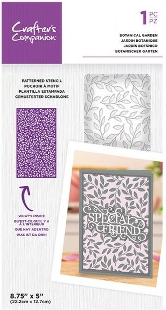 Botanical Garden Patterned Stencils (CC-STEN-BOTAGA)